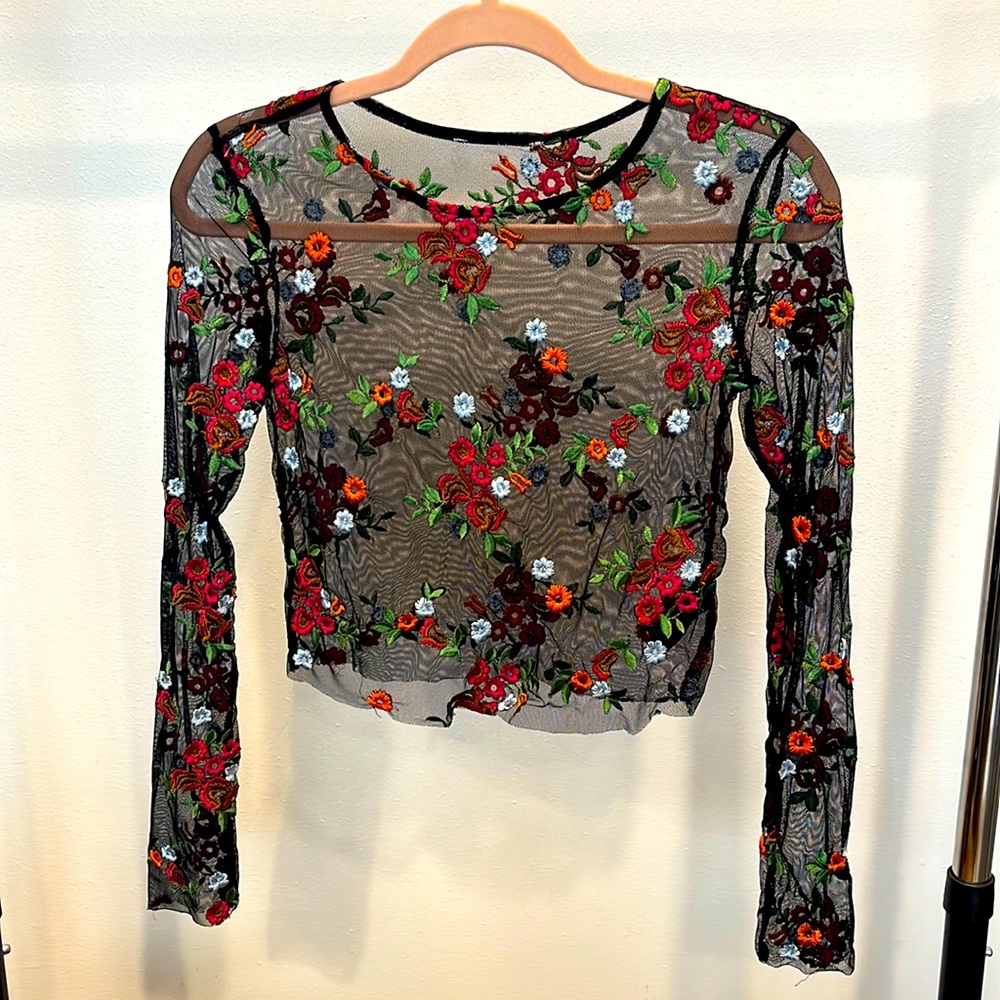 Mesh crop top